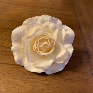 Glitter Edge Flower Hair Clip